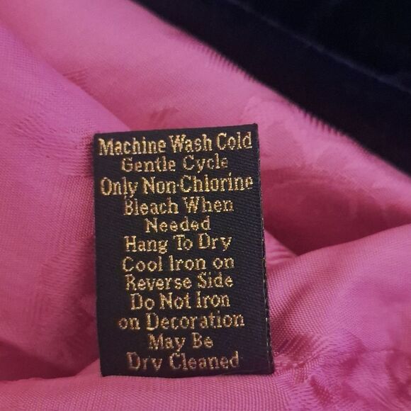 Soft Surroundings label noir blue velvet, lined caftan robe duster 2X - Picture 11 of 11